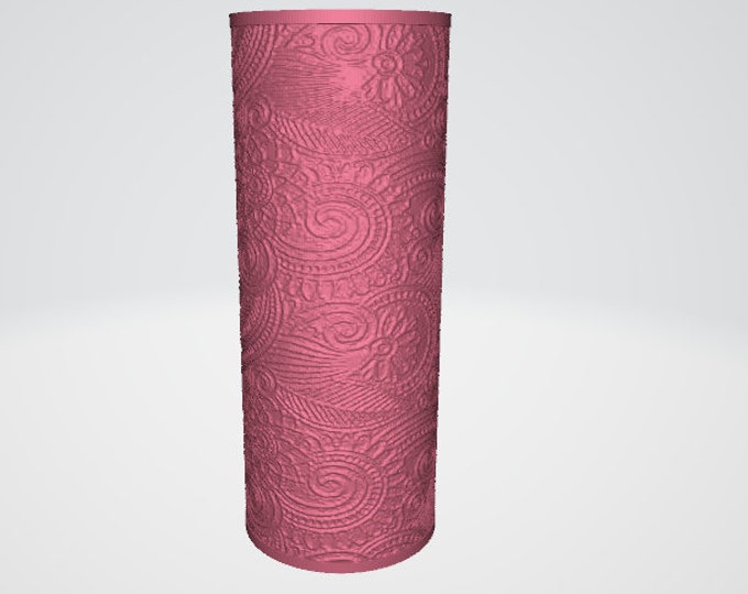 Paisley Bloom Texture Roller | Clay Roller I Pottery Roller I Polymer Clay Roller I Texture Rolling Pin |