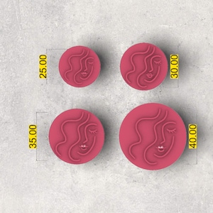 Gesicht Ton Stempel| Fimo Form Ausstecher | Prägung Ausstecher |form Formform | handgefertigte Ohrringe |