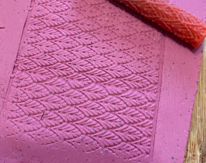 Leaf Texture Roller  | Clay Roller I Pottery Roller I Polymer Clay Roller I Texture Rolling Pin |