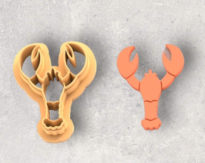 Lobster Clay Cutter| Polymer clay shape cutter | embossing cutter |earring shape mold | ceramic pottery
