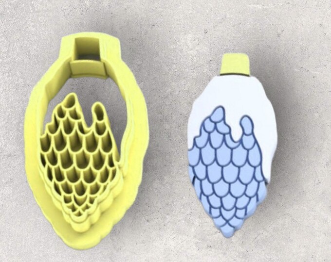 Christmas Ornament Clay Cutter| Polymer clay shape cutter | embossing cutter |earring shape mold | ceramic pottery