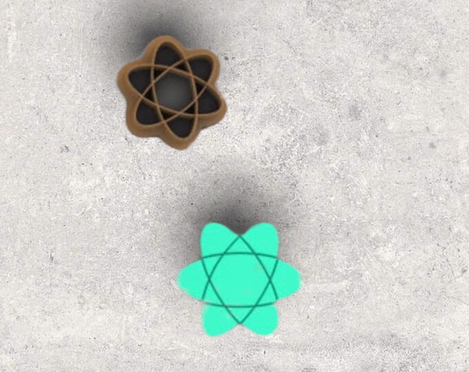 Atom Clay Cutter| Polymer clay shape cutter | embossing cutter |earring shape mold | ceramic pottery
