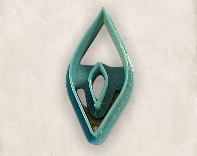 Diamond Donut Clay Cutter | Polymer clay shape cutter | embossing cutter |earring shape mold | handmade earrings |
