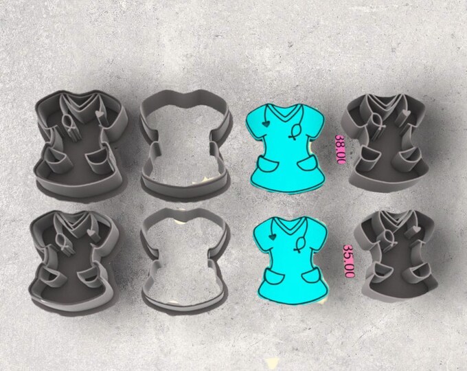 Nurse Clay Cutter| Polymer clay shape cutter | embossing cutter |earring shape mold | ceramic pottery