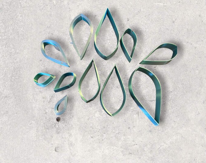 Leaf Clay Cutter | Polymer clay shape cutter | embossing cutter |earring shape mold | handmade earrings |