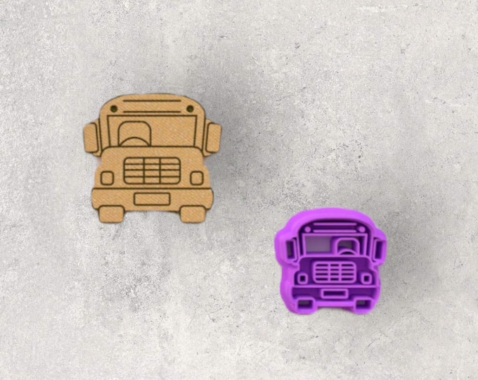 School Bus Clay Cutter| Polymer clay shape cutter | embossing cutter |earring shape mold | ceramic pottery