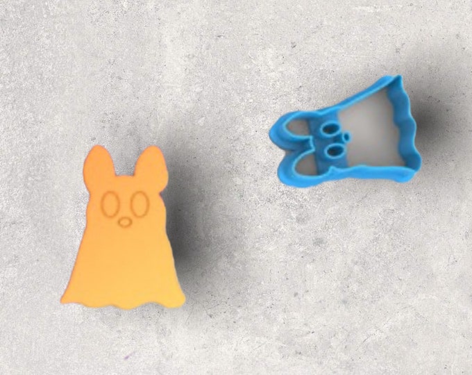 Halloween Ghost Dog Clay Cutter| Polymer clay shape cutter | embossing cutter |earring shape mold | ceramic pottery
