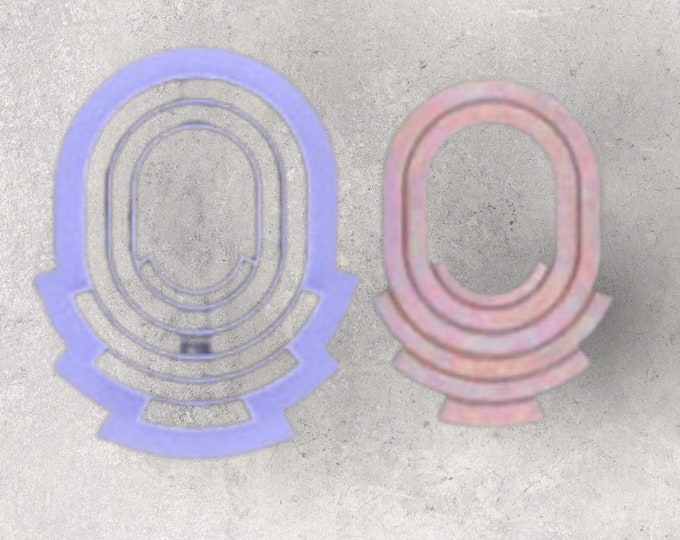 Organic Dangle Clay Cutter| Polymer clay shape cutter | embossing cutter |earring shape mold | ceramic pottery