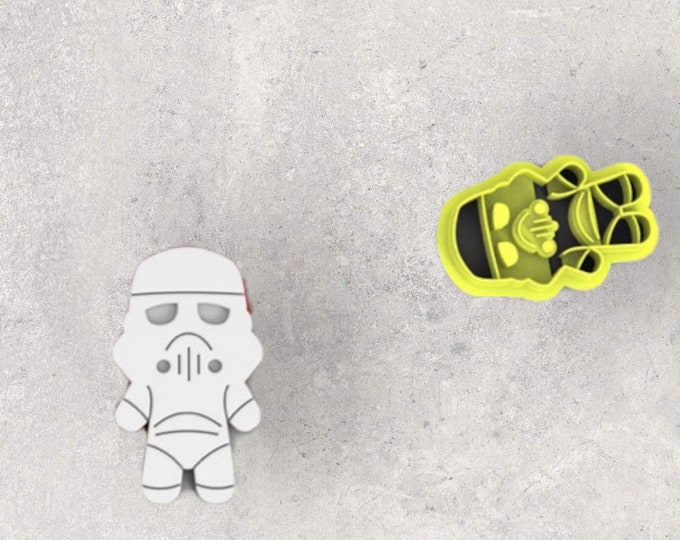 Christmas Gingerbread Stormtrooper Clay Cutter| Polymer clay shape cutter | embossing cutter |earring shape mold | ceramic pottery