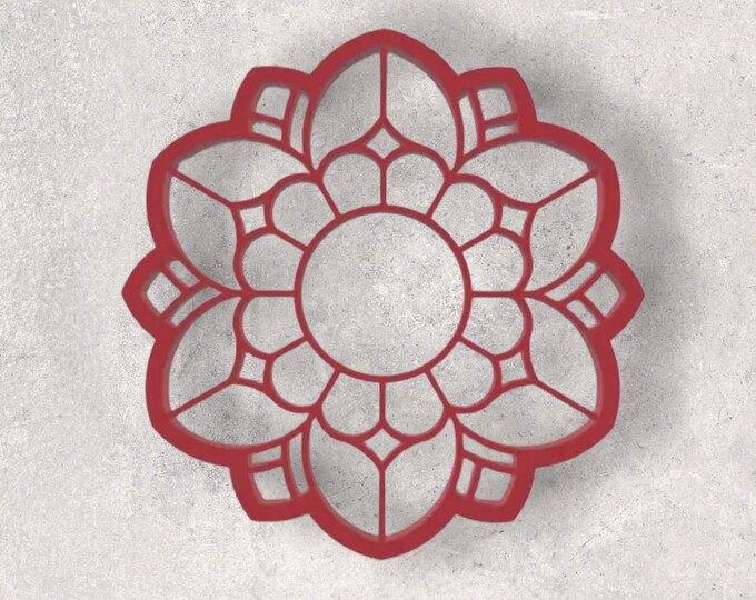 Jessie Flower Clay Cutter| Polymer clay shape cutter | embossing cutter |earring shape mold | ceramic pottery