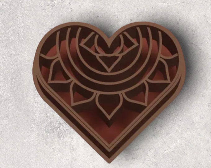 Love Heart Embossed Clay Cutter| Polymer clay shape cutter | embossing cutter |earring shape mold | ceramic pottery