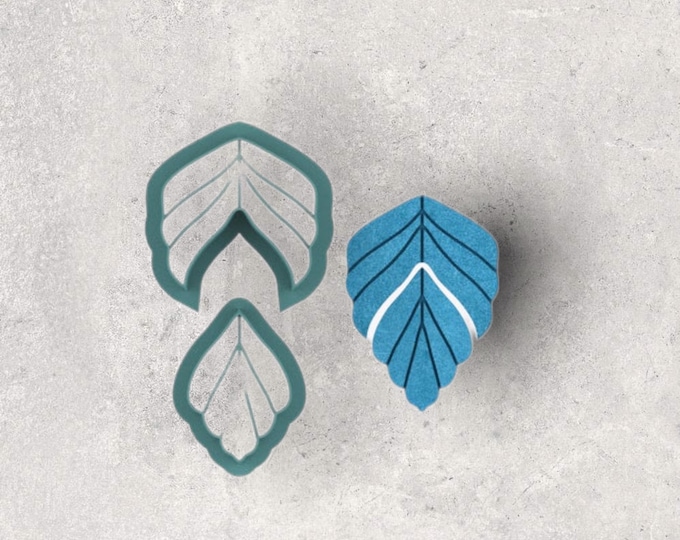 Leaves Dangle Arch Clay Cutter| Polymer clay shape cutter | embossing cutter |earring shape mold | ceramic pottery
