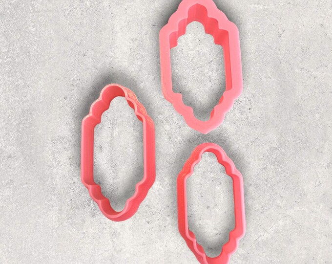 Scalloped Moroccan Clay Cutter | Polymer clay shape cutter | embossing cutter |earring shape mold | ceramic pottery | handmade earrings