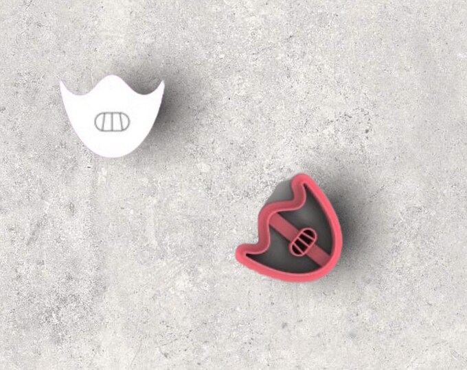Halloween Hannibal Mask Clay Cutter| Polymer clay shape cutter | embossing cutter |earring shape mold | ceramic pottery