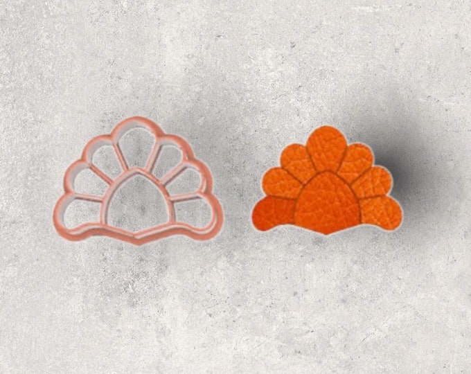 Embossed Flower Clay Cutter| Polymer clay shape cutter | embossing cutter |earring shape mold | ceramic pottery