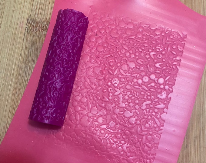 Floral Texture Roller  | Clay Roller I Pottery Roller I Polymer Clay Roller I Texture Rolling Pin |