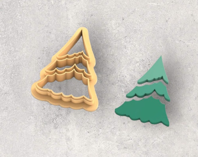 Christmas Tree Clay Cutter| Polymer clay shape cutter | embossing cutter |earring shape mold | ceramic pottery