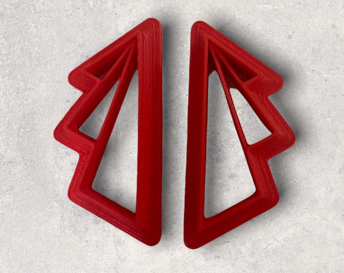 Art Deco Wings Clay Cutter Set | Polymer clay shape cutter | embossing cutter |earring shape mold