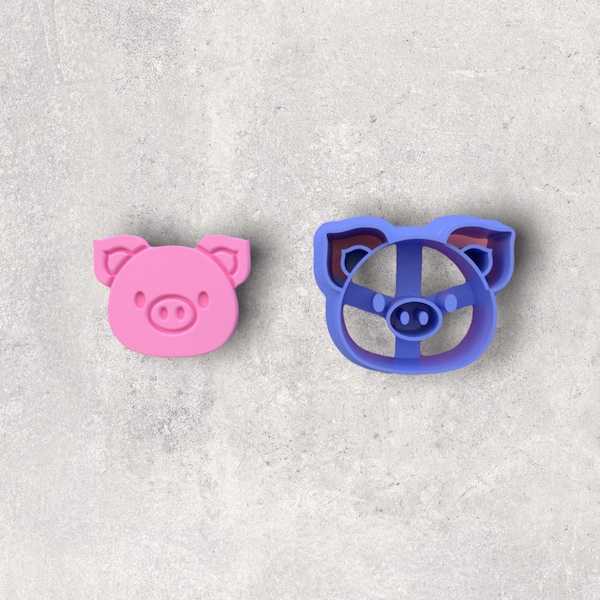 Pig Clay Cutter| Polymer clay shape cutter | embossing cutter |earring shape mold | ceramic pottery