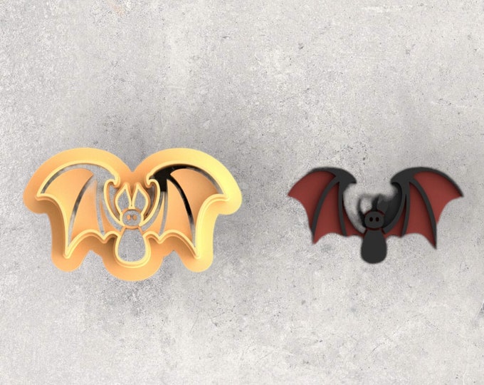 Halloween Bat Clay Cutter| Polymer clay shape cutter | embossing cutter |earring shape mold | ceramic pottery