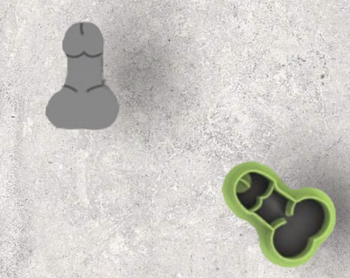 Penis Embossed Clay Cutter| Polymer clay shape cutter | embossing cutter |earring shape mold | ceramic pottery