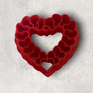 Heart of Hearts Clay Cutter | Polymer clay shape cutter | embossing cutter |earring shape mold