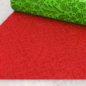 Christmas Texture Roller  | Clay Roller I Pottery Roller I Polymer Clay Roller I Texture Rolling Pin |