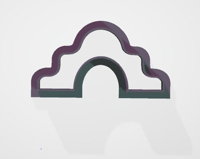 Moroccan Organic Stepped Arch Clay Cutter| Polymer clay shape cutter | embossing cutter |earring shape mold | ceramic pottery