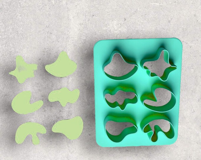 Pebbles Pattern Cutter | Polymer clay shape cutter | embossing cutter |earring shape mold | handmade earrings |