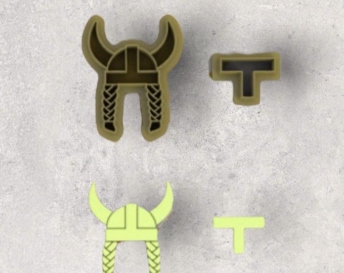 Viking Helmet II Clay Cutter| Polymer clay shape cutter | embossing cutter |earring shape mold | ceramic pottery