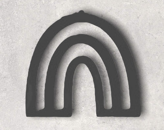 Rainbow Embossed Clay Cutter| Polymer clay shape cutter | embossing cutter |earring shape mold | ceramic pottery