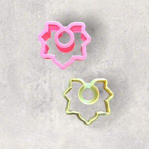 Hoop Blume II Ausstechform | Fimo Form Ausstecher | Silber 925 Silber Ohrring Prägung Ausstechform Keramik töpfern | handgefertigte Ohrringe
