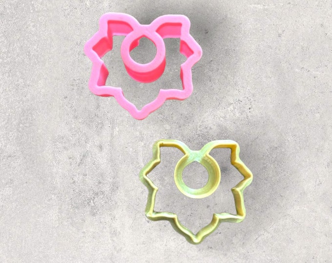 Hoop Flower II Clay Cutter | Polymer clay shape cutter | embossing cutter |earring shape mold | ceramic pottery | handmade earrings
