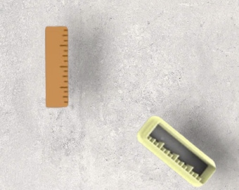 Ruler Clay Cutter| Polymer clay shape cutter | embossing cutter |earring shape mold | ceramic pottery
