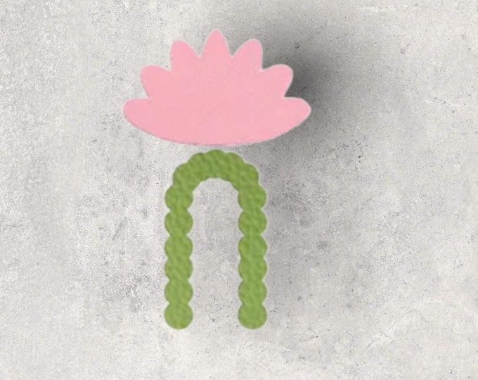 Lotus Arch 2 Piece Dangle Clay Cutter| Polymer clay shape cutter | embossing cutter |earring shape mold | ceramic pottery