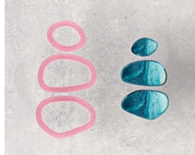 Geometric Dangle Clay Cutter| Polymer clay shape cutter | embossing cutter |earring shape mold | ceramic pottery
