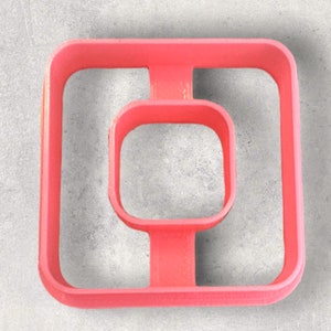 Square Donut Clay Cutter | Polymer clay shape cutter | embossing cutter |earring shape mold | handmade earrings |