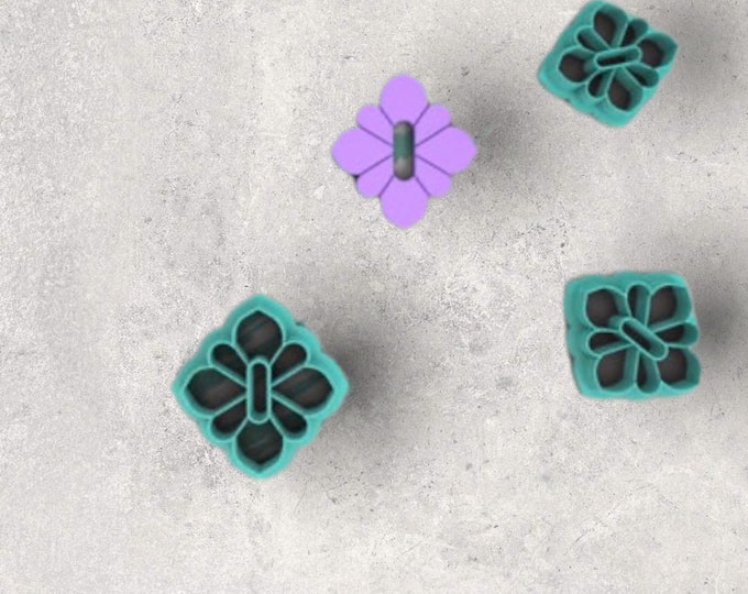 Embossed Clay Cutter| Polymer clay shape cutter | embossing cutter |earring shape mold | ceramic pottery