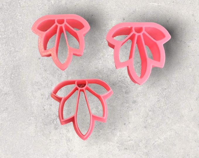 Flat Top 5 Petal Flower Clay Cutter | Polymer clay shape cutter | embossing cutter |earring shape mold | ceramic pottery | handmade earrings
