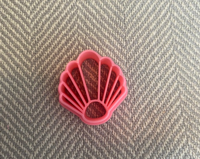 Scalloped Embossed Shell Moroccan Clay Cutter | Polymer clay shape cutter | embossing cutter |earring shape mold  | handmade earrings