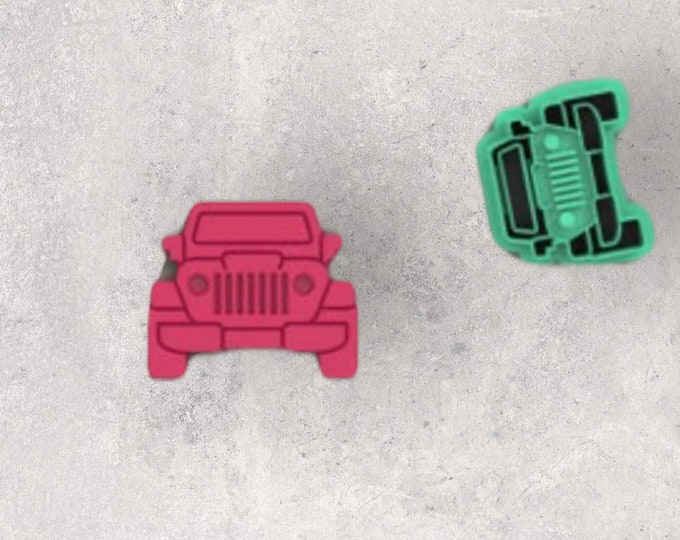 Jeep Clay Cutter| Polymer clay shape cutter | embossing cutter |earring shape mold | ceramic pottery
