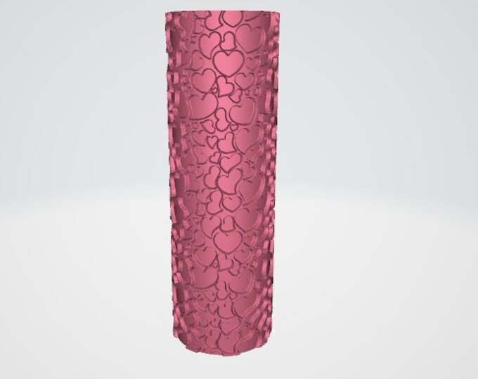 Multi Heart Texture Roller | Clay Roller I Pottery Roller I Polymer Clay Roller I Texture Rolling Pin |