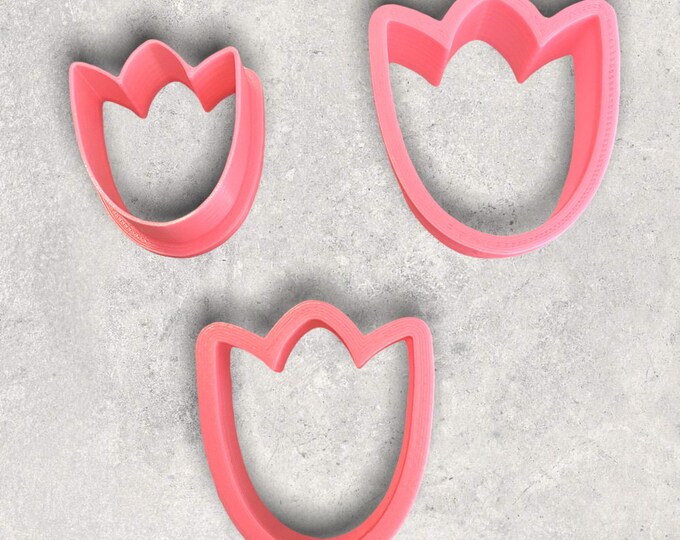 Tulip Clay Cutter | Polymer clay shape cutter | embossing cutter |earring shape mold | ceramic pottery | handmade earrings
