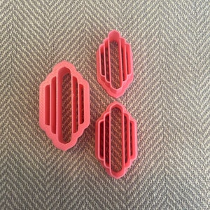 Scalloped Embossed Moroccan Clay Cutter | Polymer clay shape cutter | embossing cutter |earring shape mold  | handmade earrings