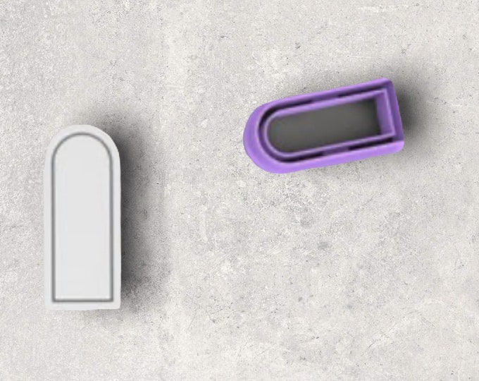 Arch embossed Clay Cutter| Polymer clay shape cutter | embossing cutter |earring shape mold | ceramic pottery