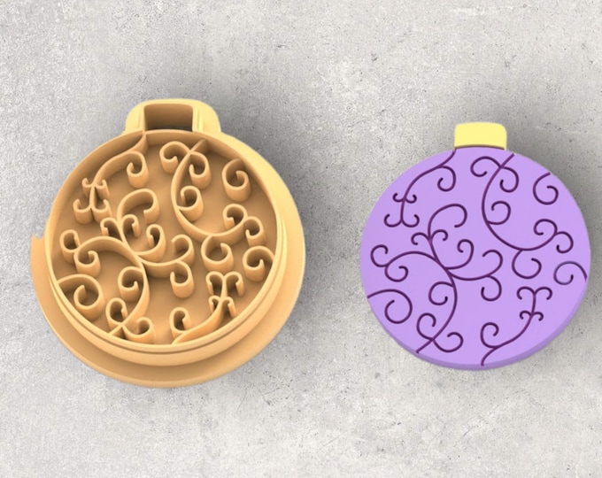 Christmas Ornament Clay Cutter| Polymer clay shape cutter | embossing cutter |earring shape mold | ceramic pottery