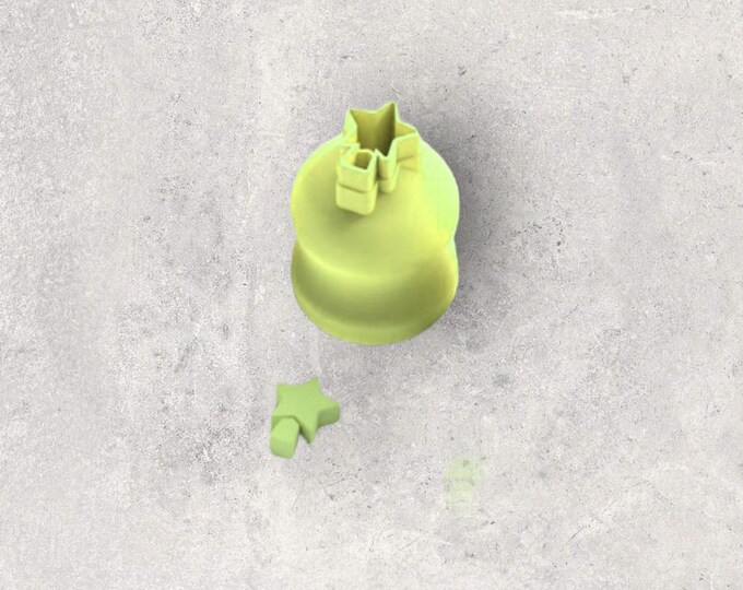 Christmas Star Micro Clay Cutter| Polymer clay shape cutter | embossing cutter |earring shape mold | ceramic pottery