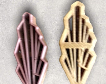 Juliet Embossed Clay Cutter | Polymer clay shape cutter | embossing cutter |earring shape mold | ceramic pottery | handmade earrings