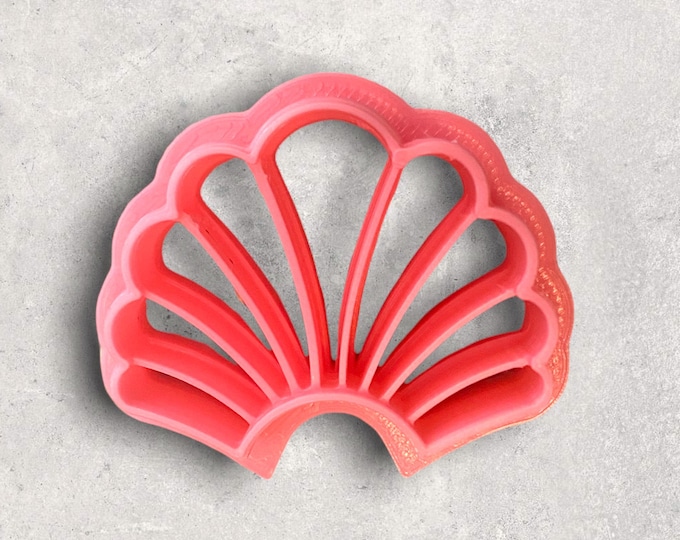 Scallop Fan Cutter | Polymer clay shape cutter | embossing cutter |earring shape mold | ceramic pottery | handmade earrings