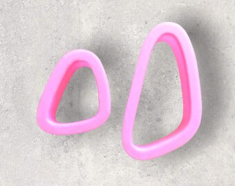 Geometric Clay Cutter | Polymer clay shape cutter | embossing cutter |earring shape mold | ceramic pottery | handmade earrings |